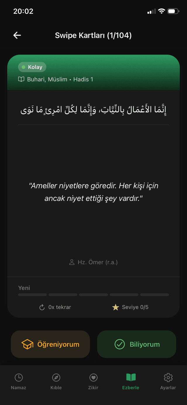 Hadis Ezberleme